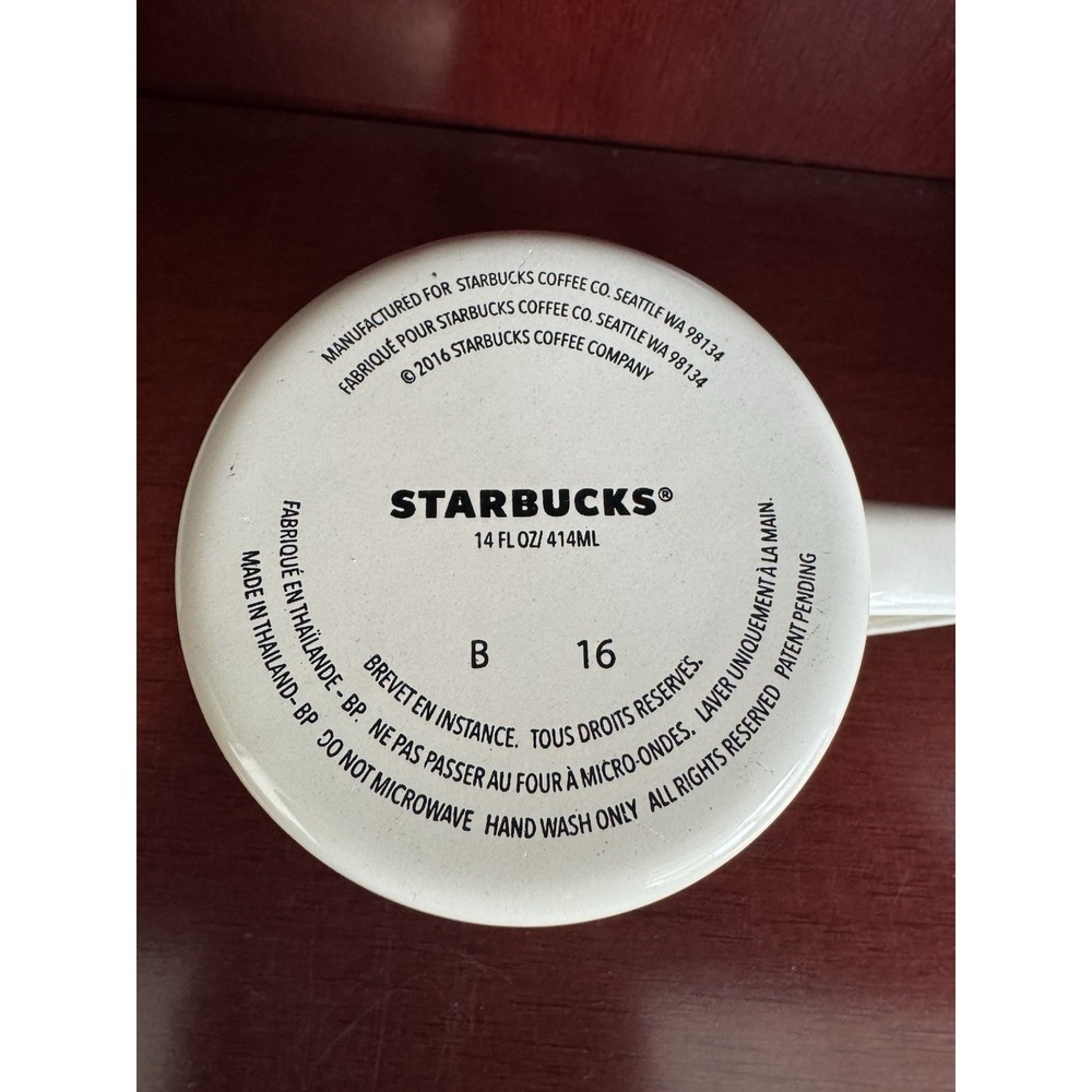 Starbucks Enamel Mug 2016 Vintage Brown Logo Coffee Tea Spices - Picture 6 of 6